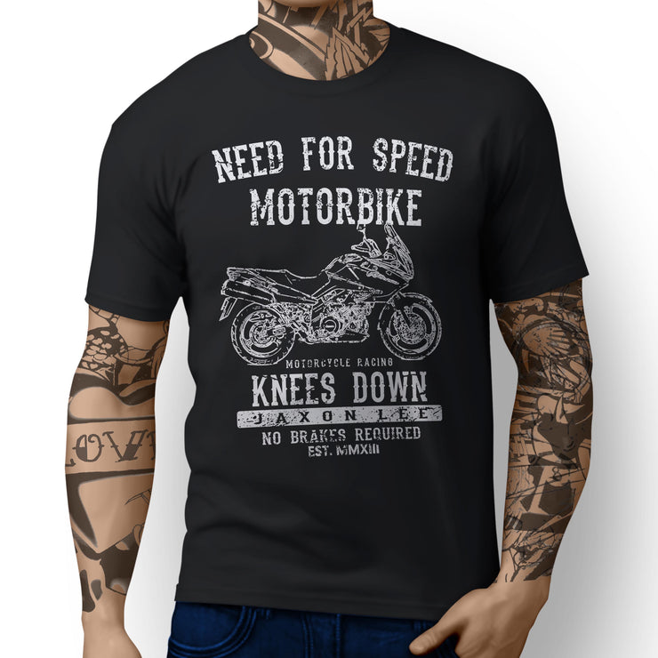 JL Speed Illustration For A Suzuki V Strom 1000 2012 Motorbike Fan T-shirt