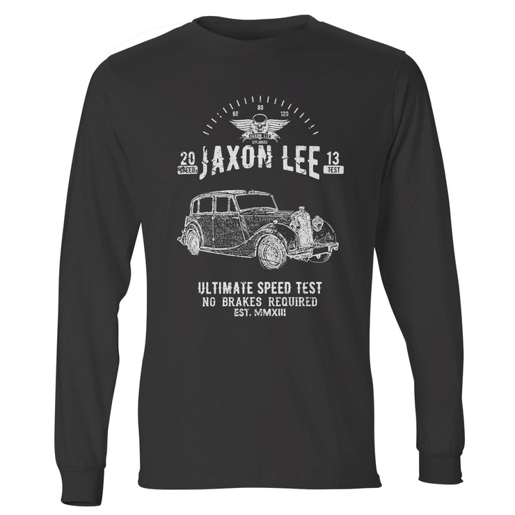 JL Speed Illustration For A Triumph Renown 1952 Motorcar Fan LS-Tshirt