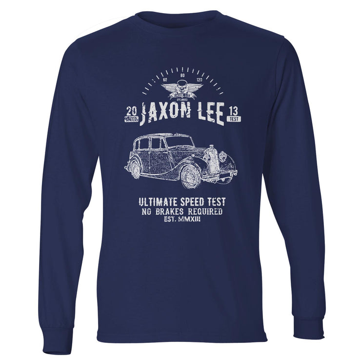 JL Speed Illustration For A Triumph Renown 1952 Motorcar Fan LS-Tshirt
