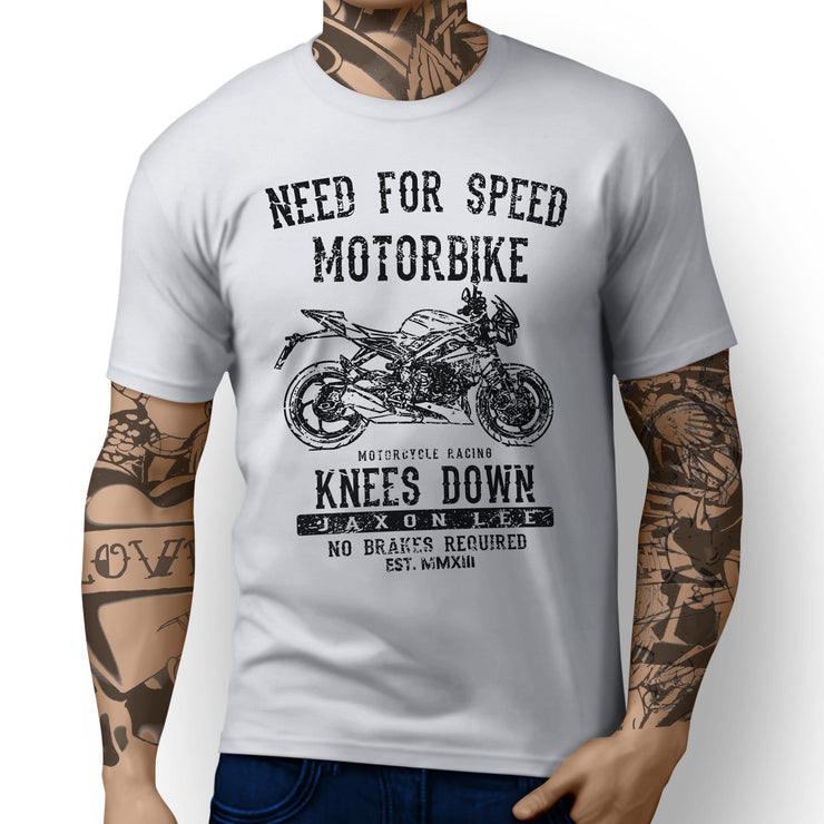 JL Speed Illustration For A Triumph Street Triple Rx SE Motorbike Fan T-shirt