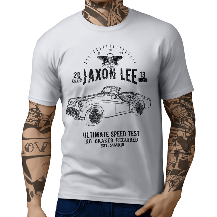 JL Speed Illustration For A Triumph TR3 B 1962 Motorcar Fan T-shirt