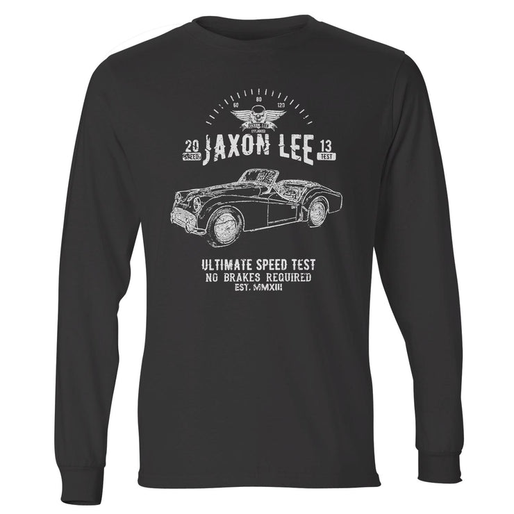 JL Speed Illustration For A Triumph TR3 B 1962 Motorcar Fan LS-Tshirt