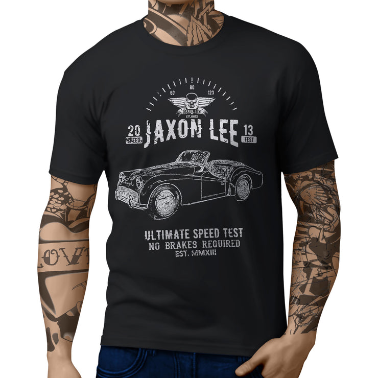 JL Speed Illustration For A Triumph TR3 B 1962 Motorcar Fan T-shirt