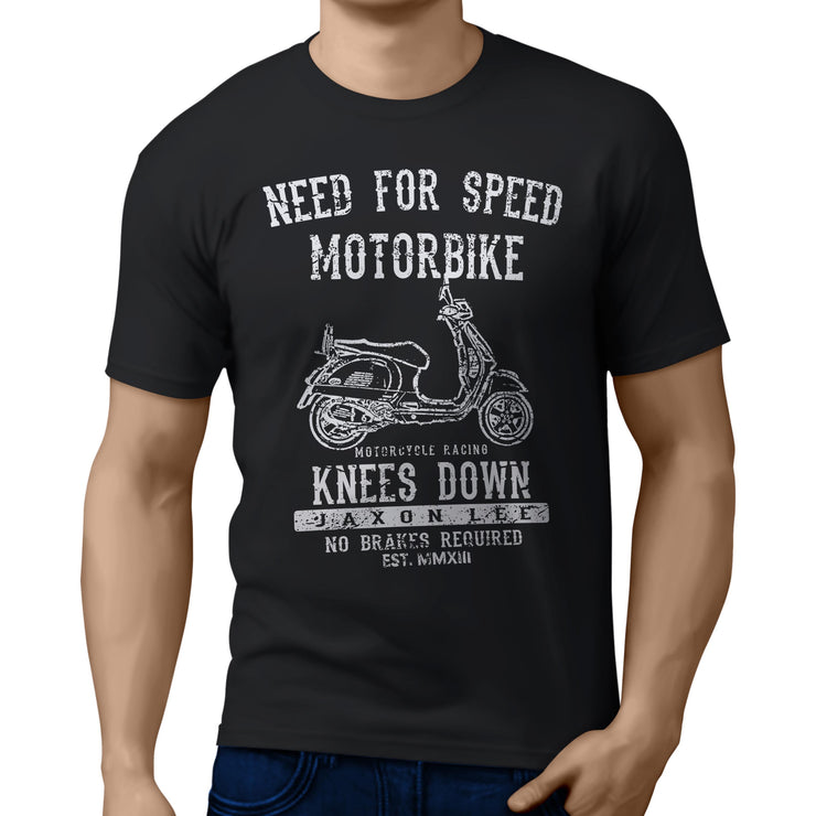 JL Speed Illustration For A Vespa GTS 300 Motorbike Fan T-shirt