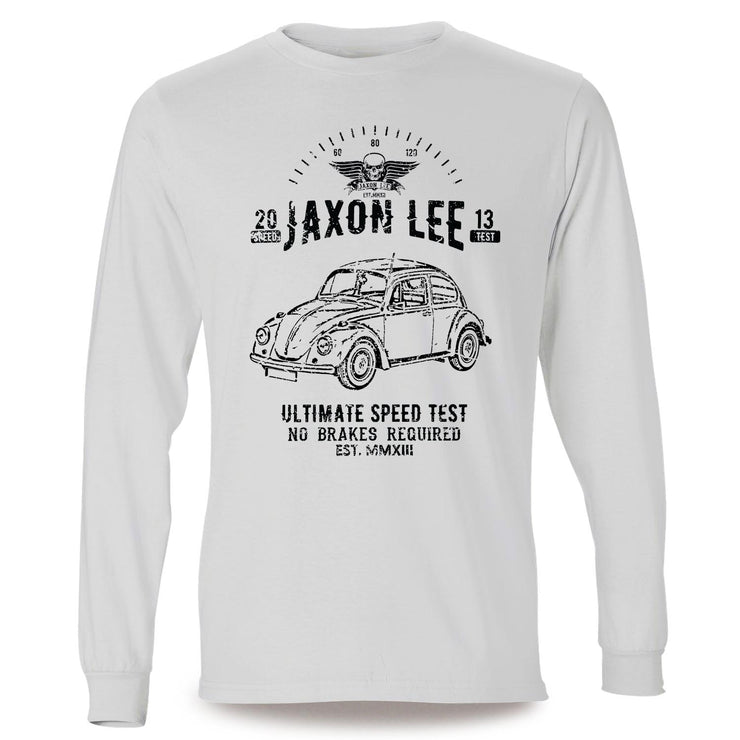 JL Speed illustration for a Volkswagen 1968 Beetle 1500 Limousine fan LS-Tshirt