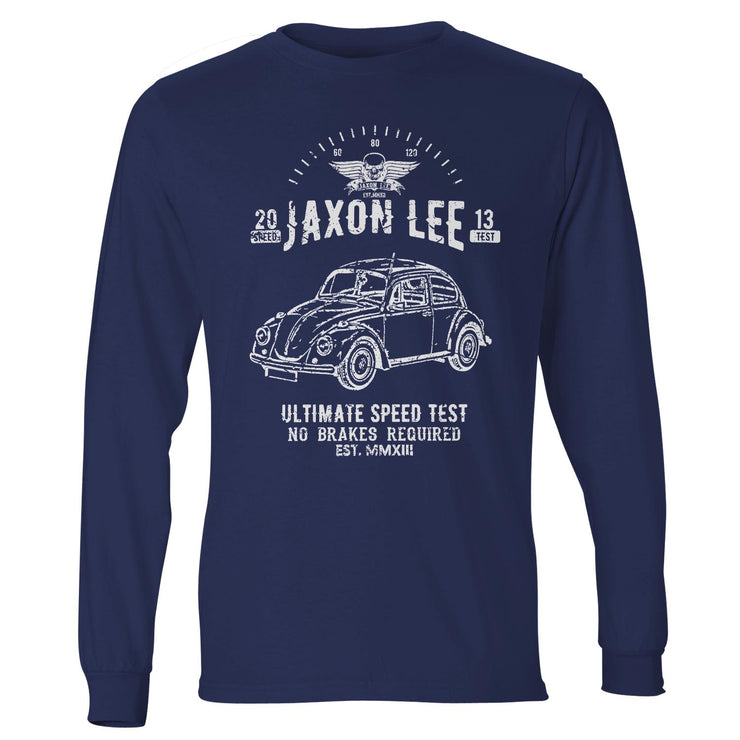 JL Speed illustration for a Volkswagen 1968 Beetle 1500 Limousine fan LS-Tshirt