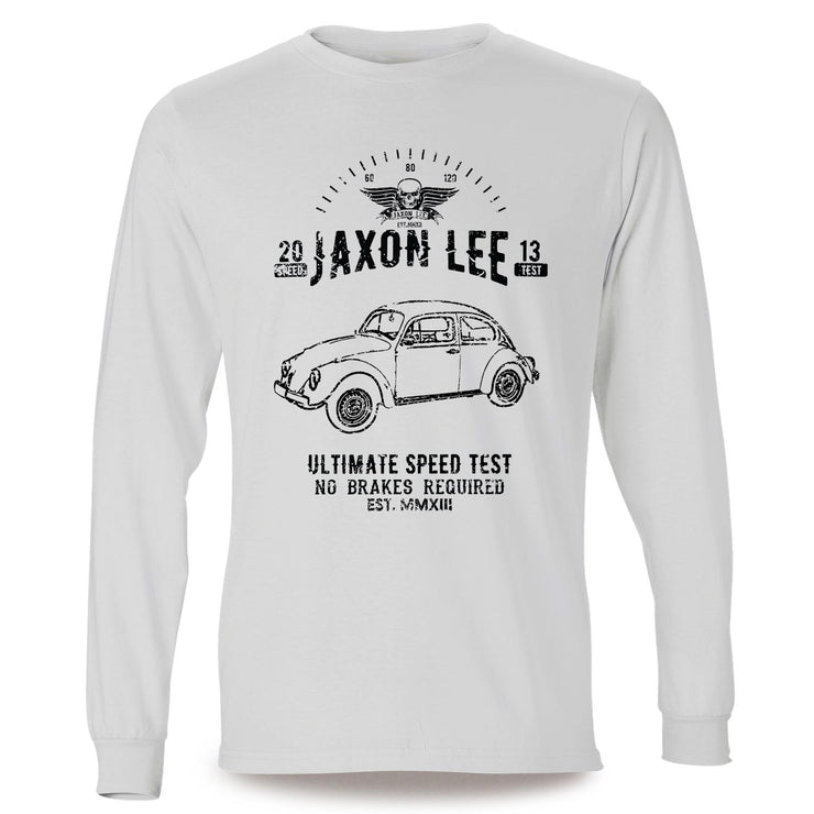 JL Speed illustration for a Volkswagen 1974 Beetle Motorcar fan LS-Tshirt