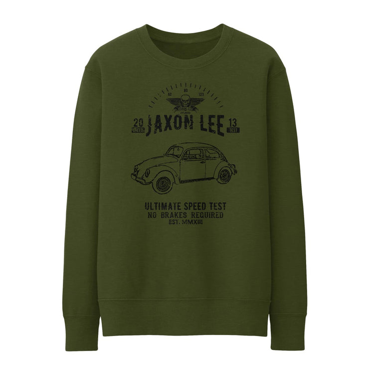 JL Speed illustration for a Volkswagen 1974 Beetle Motorcar fan Jumper