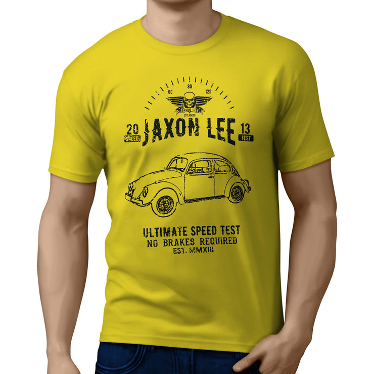 JL Speed illustration for a Volkswagen 1974 Beetle Motorcar fan T-shirt