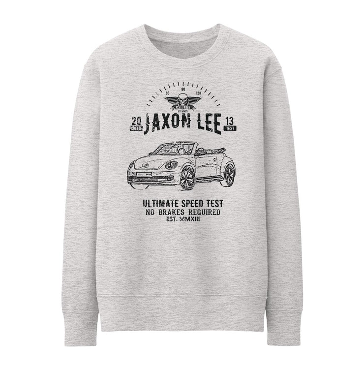 JL Speed illustration for a Volkswagen Beetle Cabriolet Motorcar fan Jumper