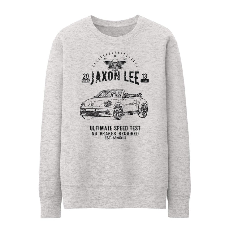 JL Speed illustration for a Volkswagen Beetle Cabriolet Motorcar fan Jumper