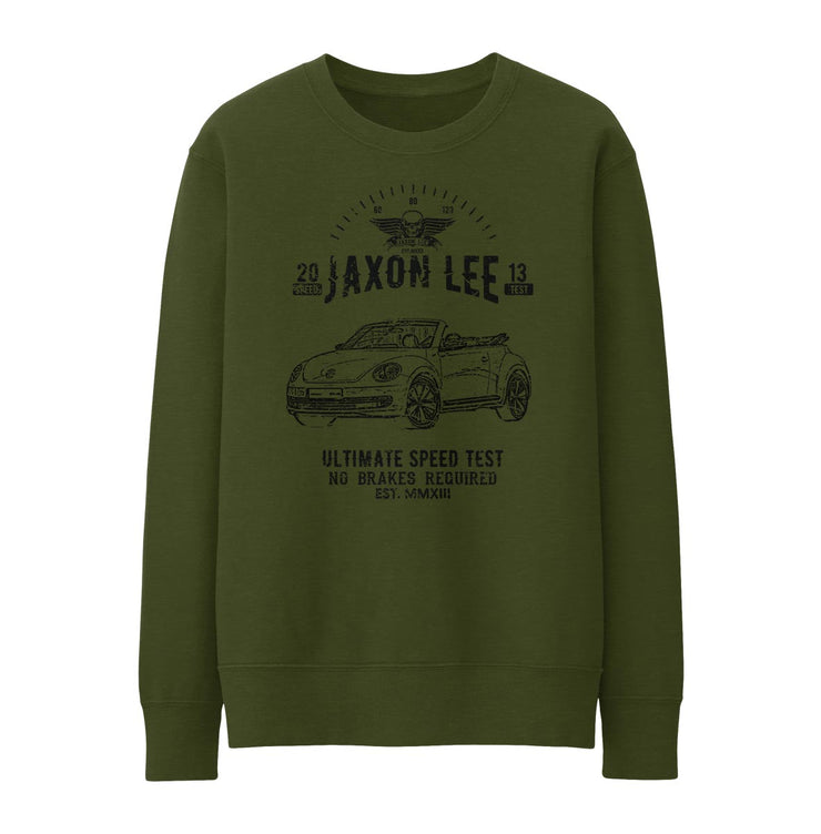 JL Speed illustration for a Volkswagen Beetle Cabriolet Motorcar fan Jumper
