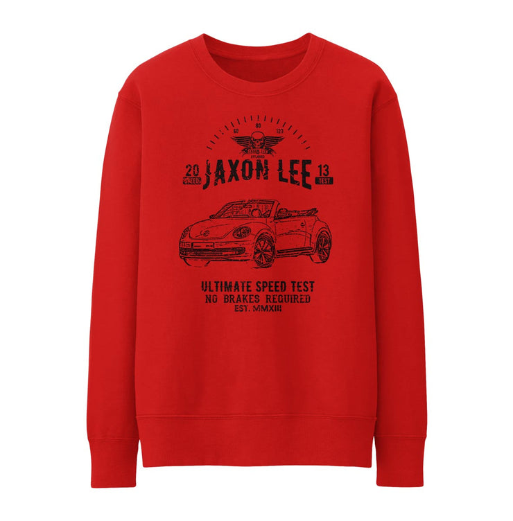 JL Speed illustration for a Volkswagen Beetle Cabriolet Motorcar fan Jumper