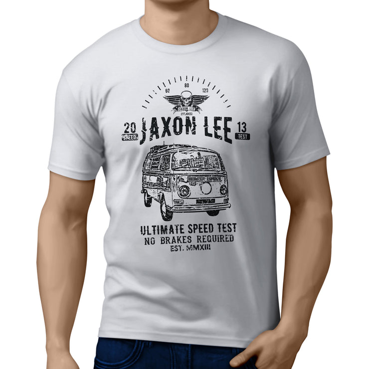 JL Speed illustration for a Volkswagen Campervan 1968 fan T-shirt