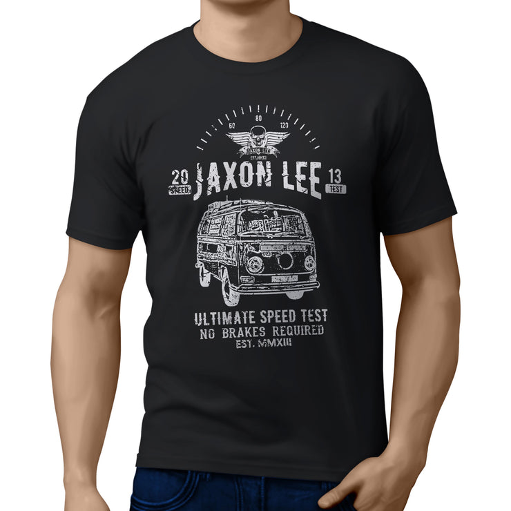 JL Speed illustration for a Volkswagen Campervan 1968 fan T-shirt