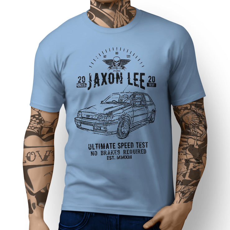 JL Speed Illustration For A Ford Fiesta RS Turbo Motorcar Fan T-shirt