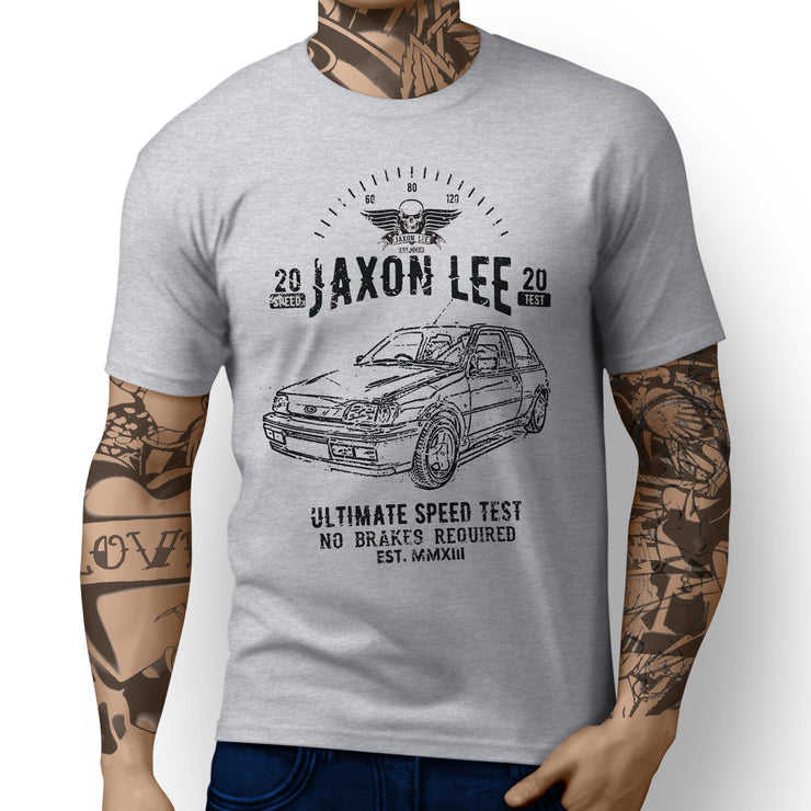 JL Speed Illustration For A Ford Fiesta RS Turbo Motorcar Fan T-shirt