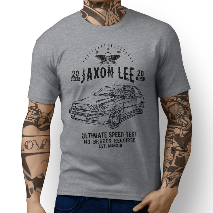 JL Speed Illustration For A Ford Fiesta RS Turbo Motorcar Fan T-shirt