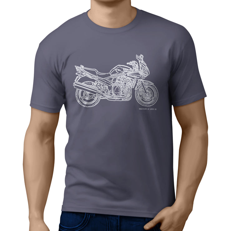 JL Illustration For A Suzuki Bandit 650 GSF650S 2007 Motorbike Fan T-shirt