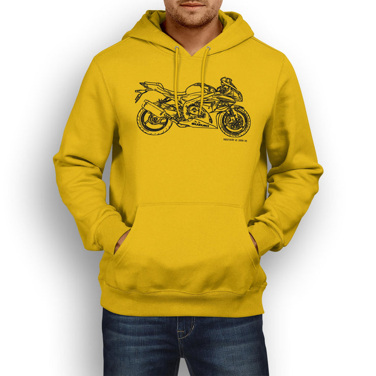 JL Illustration For A Suzuki GSXR 1000 2014 Motorbike Fan Hoodie