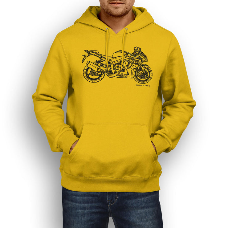 JL Illustration For A Suzuki GSXR 1000 2015 Motorbike Fan Hoodie