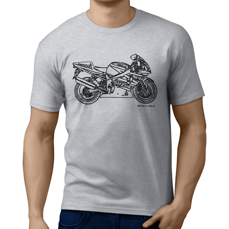 JL Illustration For A Suzuki GSXR 600 2003 Motorbike Fan T-shirt