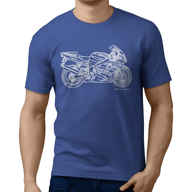 JL Illustration For A Suzuki GSXR 750 2003 Motorbike Fan T-shirt