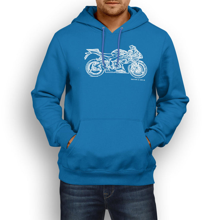 JL Illustration For A Suzuki GSXR 750 2006 Motorbike Fan Hoodie