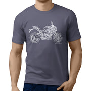 JL Illustration For A Suzuki GSX S750Z 2018 Motorbike Fan T-shirt