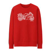 JL Illustration For A Suzuki Hayabusa GSX 1300R Motorbike Fan Jumper