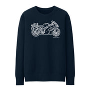 JL Illustration For A Suzuki Hayabusa GSX 1300R Motorbike Fan Jumper