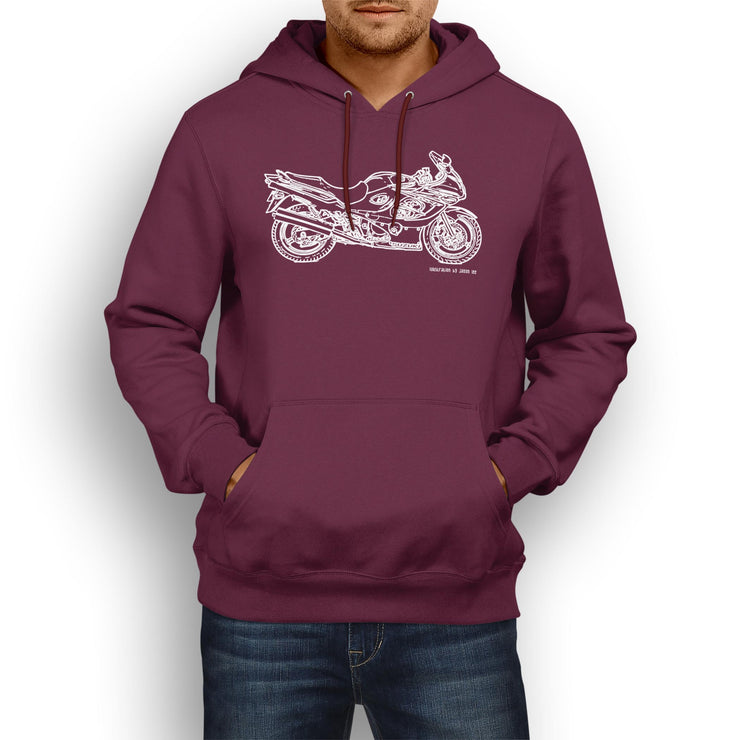 JL Illustration For A Suzuki Katana GSX 600F 2007 Motorbike Fan Hoodie