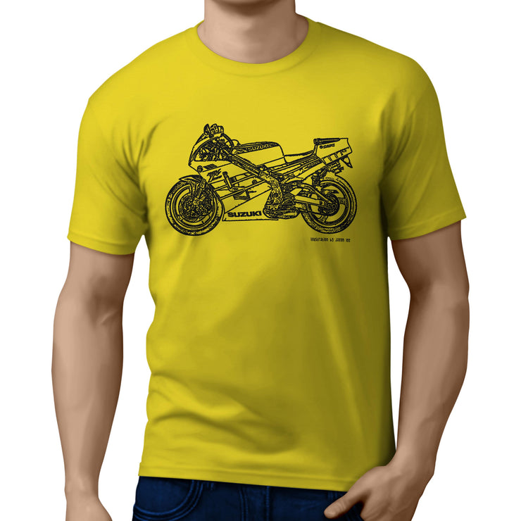 JL Illustration For A Suzuki RGV 250 Motorbike Fan T-shirt