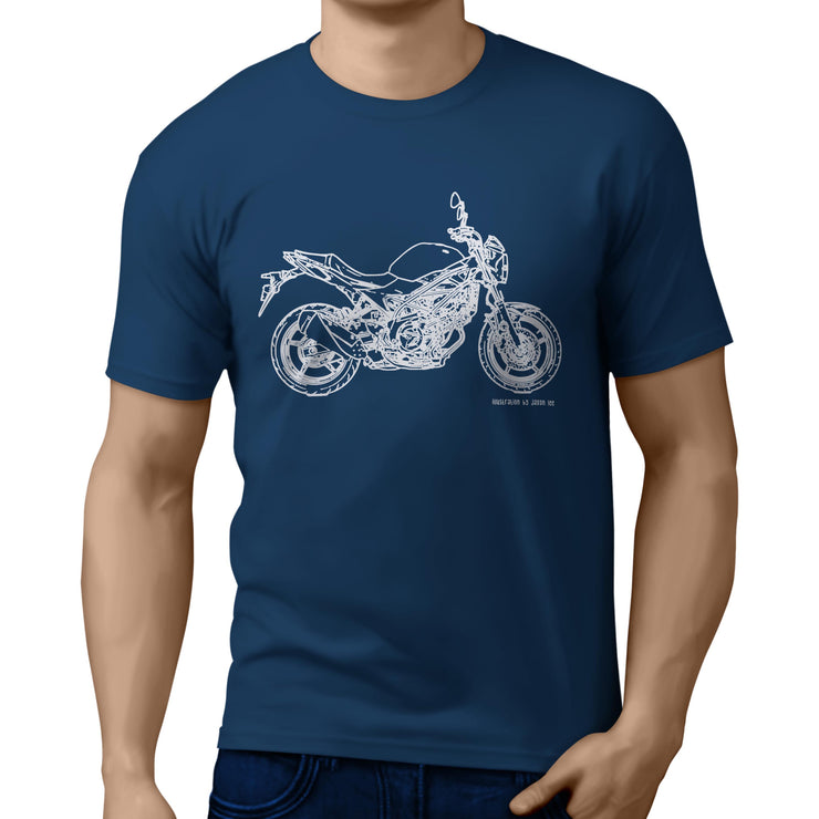 JL Illustration For A Suzuki SV650 2017 Motorbike Fan T-shirt