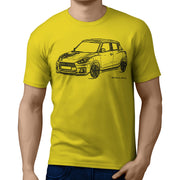 JL Illustration For A Suzuki Swift Sport Motorcar Fan T-shirt