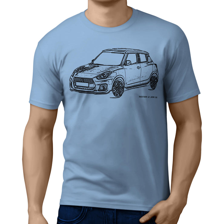 JL Illustration For A Suzuki Swift Sport Motorcar Fan T-shirt