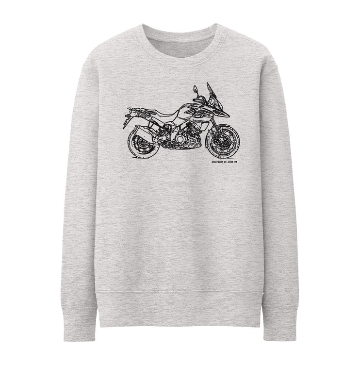 JL Illustration For A Suzuki V Strom 1000XT Motorbike Fan Jumper