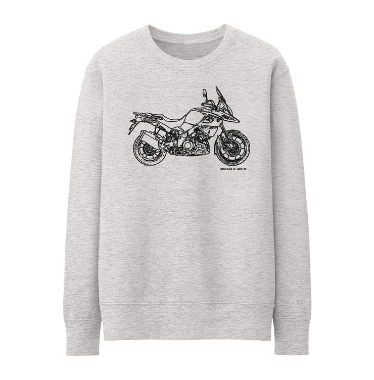 JL Illustration For A Suzuki V Strom 1000 2018 Motorbike Fan Jumper