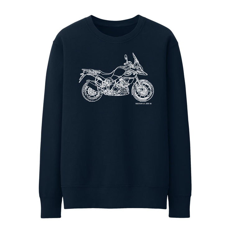 JL Illustration For A Suzuki V Strom 1000 2018 Motorbike Fan Jumper