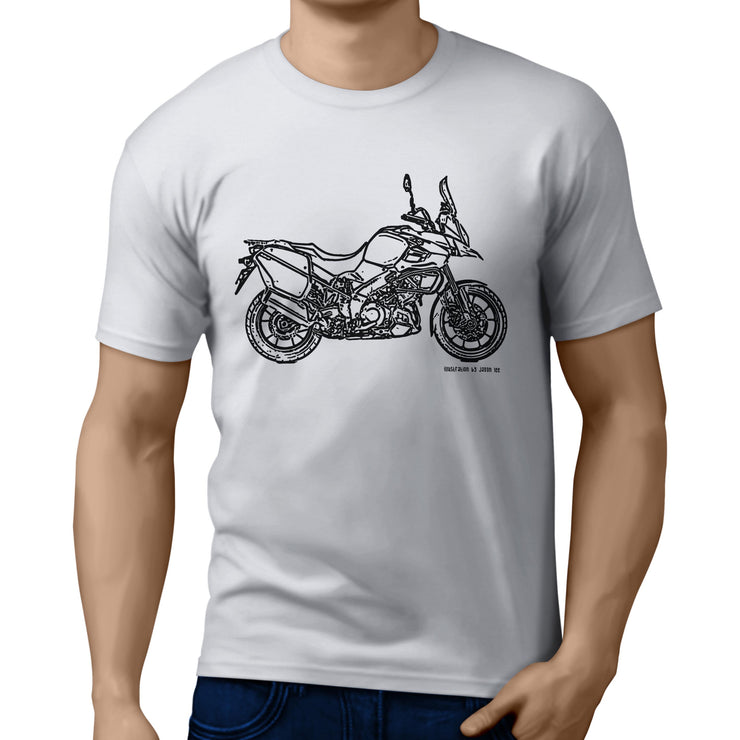 JL Illustration For A Suzuki V Strom 1000 ABS Adventure 2015 Motorbike Fan T-shi