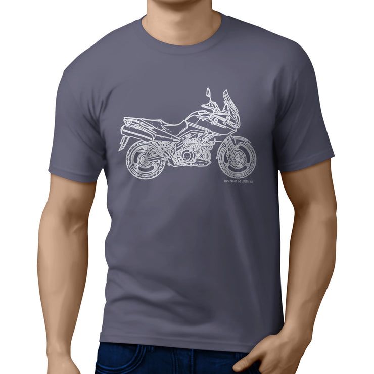 JL Illustration For A Suzuki V Strom 1000 DL1000 2007 Motorbike Fan T-shirt