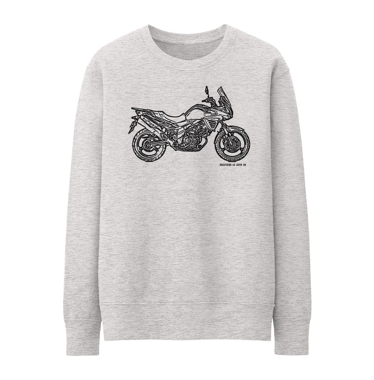 JL Illustration For A Suzuki V Strom 650 2015 Motorbike Fan Jumper