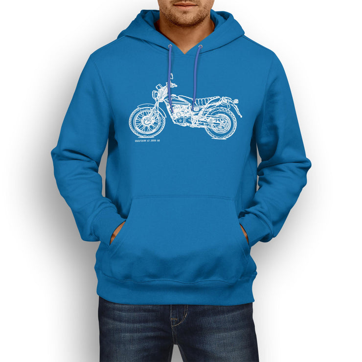 JL Illustration For A Suzuki VanVan 2017 Motorbike Fan Hoodie