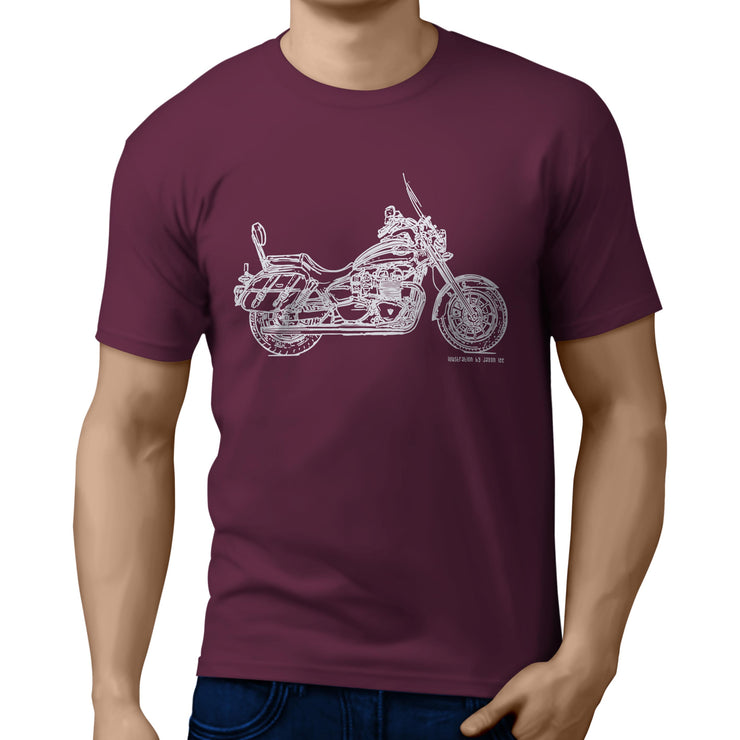 JL Art Tee aimed at fans of Triumph America LT 2016 Motorbike