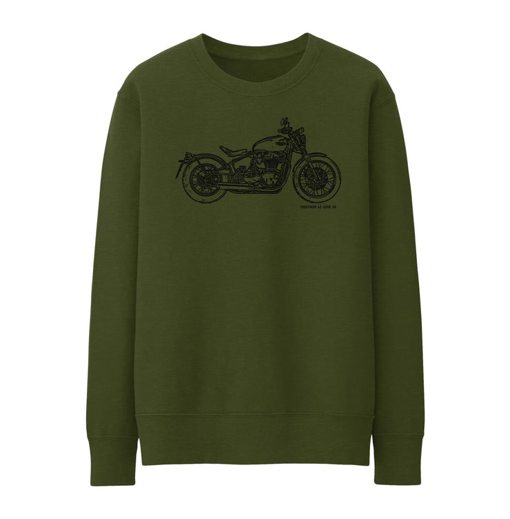 JL Art Jumper aimed at fans of Triumph Bonneville Bobber Motorbike