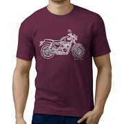 JL Illustration For A Triumph Bonneville T100 Motorbike Fan T-shirt
