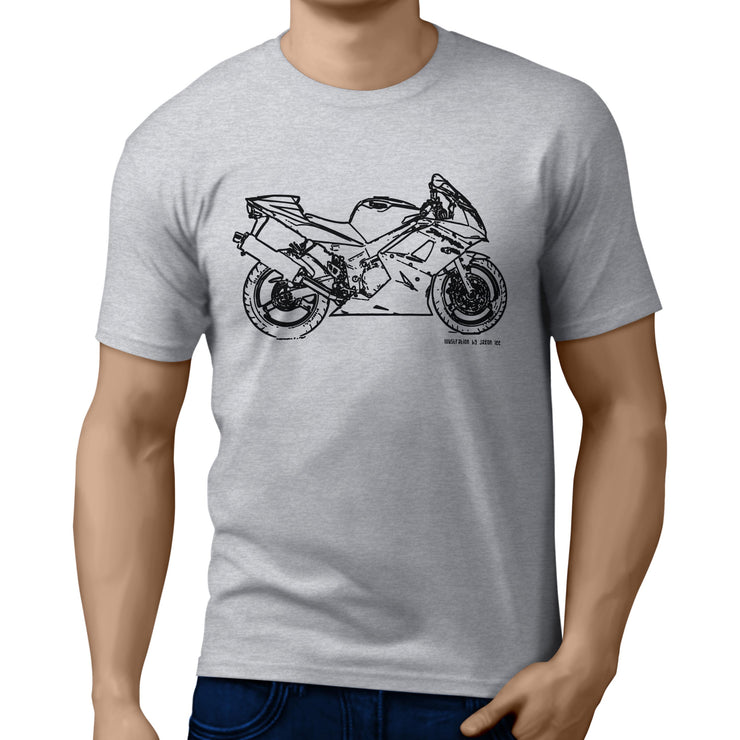 JL Art Tee aimed at fans of Triumph Daytona 650 Motorbike