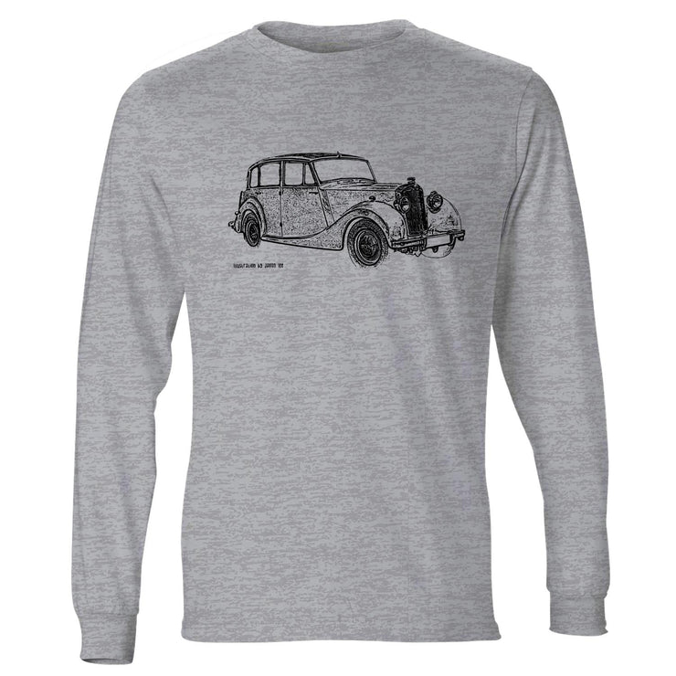 JL Illustration For A Triumph Renown 1952 Motorcar Fan LS-Tshirt