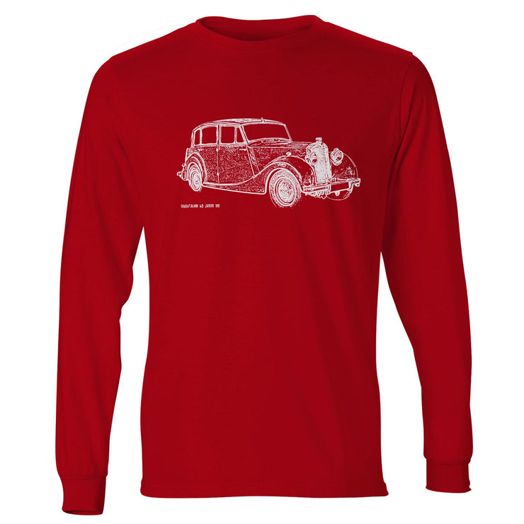 JL Illustration For A Triumph Renown 1952 Motorcar Fan LS-Tshirt