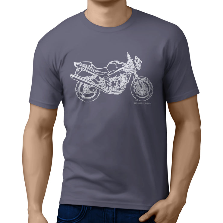 JL Illustration For A Triumph Speed Four Motorbike Fan T-shirt